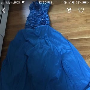 Royal blue size 3 ball gown